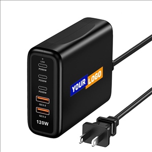 120W Multiport Fast Charger 5-Port Charging Station